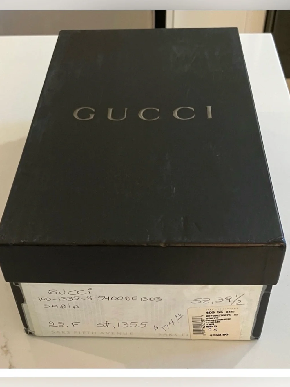 Gucci Beige Monogram Slide Sandals 9.5 - Picture 14 of 16